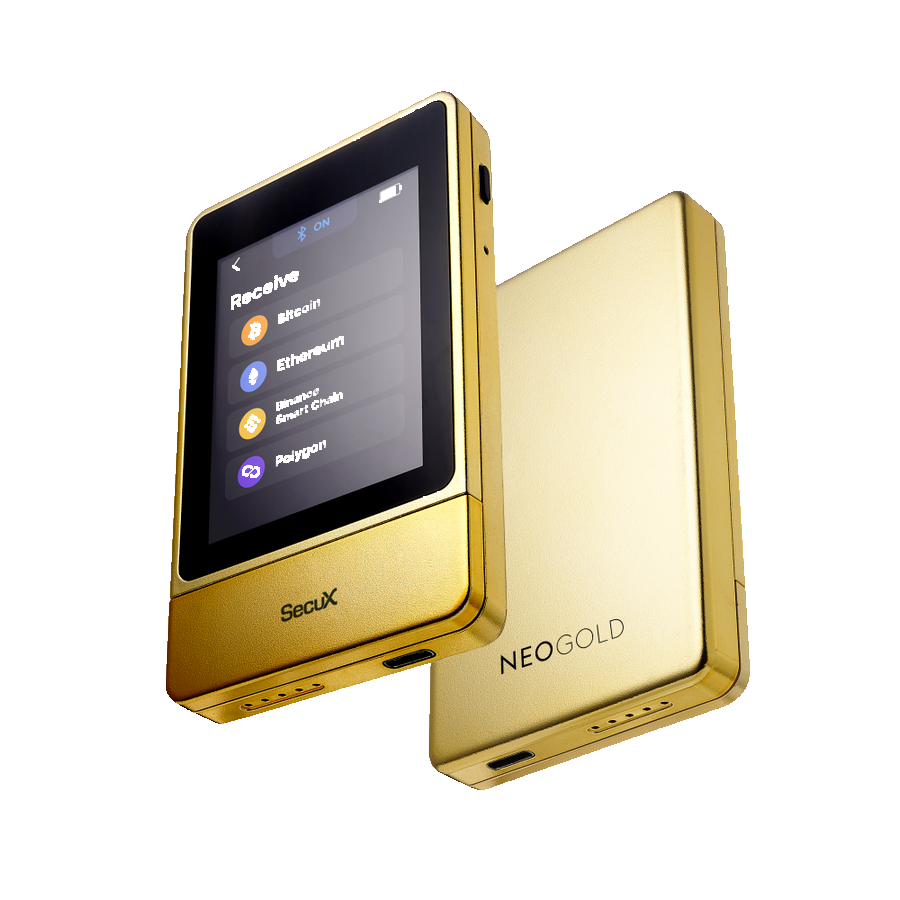 SecuX NeoGold em imagem oficial do fabricante
